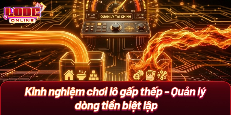 Kinh nghiệm chơi lô gấp thếp - Quản lý dòng tiền biệt lập